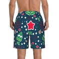 thumbnail image 3 of Naloa Christmas Men's Beach Shorts, Surfing shorts, Swim trunks, Quick Dry Swim Trunks for Surfing Beach Fun - 3X-Large, 3 of 9