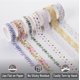 thumbnail image 4 of Set de cintas washi Mr. Pen de 21 rollos, floral, surtido de tamaños, 4 of 6