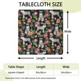 thumbnail image 2 of Schnauzer with Pioneer Flower Square Fitted Tablecloth with Elastic Edge,Square Table Cover,Washable Elastic Table Cover for Home Kitchen Party Decor 34"x34", 2 of 6