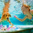 thumbnail image 3 of 24 Pcs Diving Gems Toys Colorful Mermaid Pool Toys with 2 Treasure Pirate Boxes Summer Treasure Toys Set for Girls (Ocean Style), 3 of 5