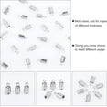 thumbnail image 5 of 50pcs Stainless Steel Folding Crimp Ends Silver Tone Clasp Tips End Clamp Components for Jewelry Making 10x4x4mm Hole 1.2mm DIY, 5 of 7
