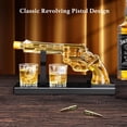 thumbnail image 2 of Set de decantadores Whiskey Gun LUXULISH para hombre con 2 vasos de chupito, 2 of 7