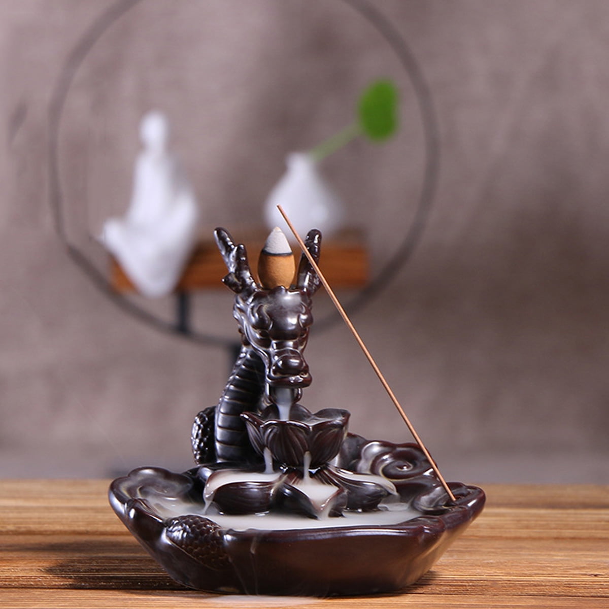 Grtxinshu Ceramic Glaze Dragon Censer Waterfall Smoke Backflow Cone Sticks Incense Burner With 10pcs Cones Walmart Com Walmart Com Grtxinshu Ceramic Glaze Dragon Censer Waterfall Smoke Backflow Cone Sticks Incense Burner With 10pcs Cones Walmart Com Walmart Com