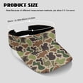 thumbnail image 7 of Aplkyhs Duck Camo Women's Golf Shirt and Sun Visor Hat Set Racerback Sleeveless Golf Tennis Shirts Adjustable UV Protection Sun Hat Breathable Moisture Wicking for Golf,Tennis,Daily Wear, 7 of 7