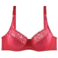 thumbnail image 5 of Darzheoy Plus Size Bra for Women Yoga Sports Front Closure Extra-Elastic Breathable Lace Trim Bra Underwear Sport Bras 34/75, 5 of 6