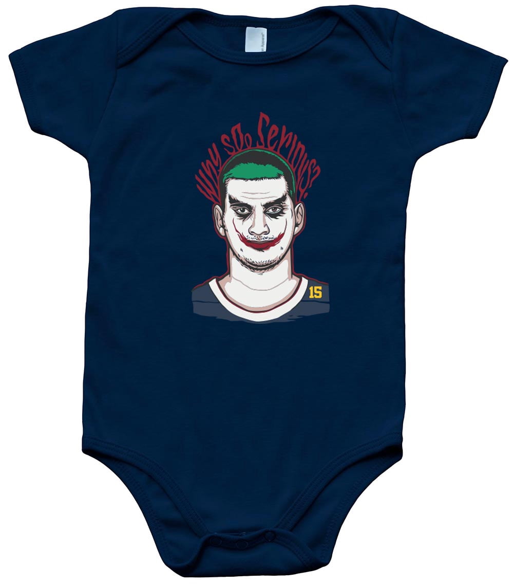 Blue Nikola Jokic Nuggets Joker Why So Serious Baby 1 Piece