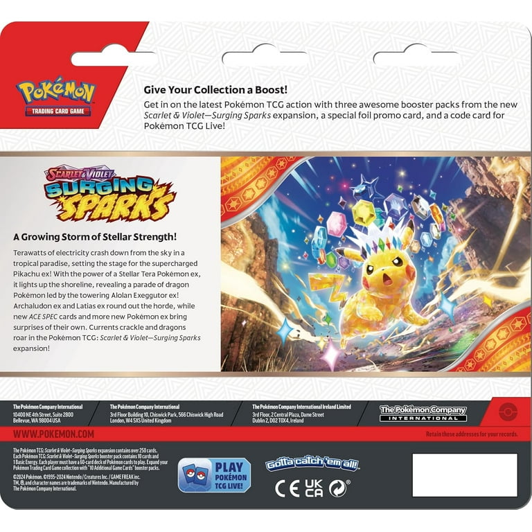 Bulk Lot Of 1000 Surging Sparks Pokemon Cards - Used, In As-New Condition