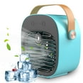 thumbnail image 1 of JASKFLY Air Cooler Portable Rechargeable Mini Air Conditioner Fan 3 Speed Quiet Desktop Air Cooler for Home Office Travel,Electronics Gadgets|Plastic,C, 1 of 9