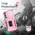 thumbnail image 3 of Funda para GANGXUN Samsung Galaxy A34 5G - Soporte metálico, Función magnética, Rosa, 3 of 5