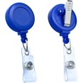 thumbnail image 1 of ORUYROP Lot de 100 Moulinets de Badge Rétractables avec Clip, Clips pour Badges, Moulinet de Badge Rétractable avec Sangle en Vinyle Transparent et Pivot Crocodile, Distributeur Sans Torsion, 1 of 6