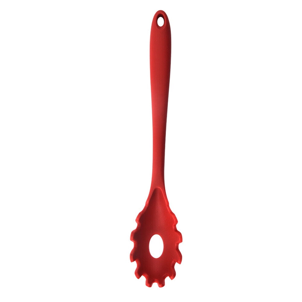 1pc Black Silicone Pasta Spoon + 1pc Red Silicone Pasta Spoon