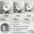 thumbnail image 4 of Designart "Monochromatic Underwater Corals I" coastal White Large Square Mirror - Square Bedroom Mirror Printed Wall Decor - Coastal Square Printed Wall Mirror Art, 4 of 5