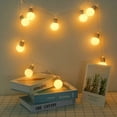 thumbnail image 1 of Christmas Decor White Light Bulb Decorative String Lights House Christmas Day, 1 of 9