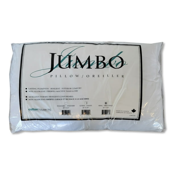 King size top pillow measurements