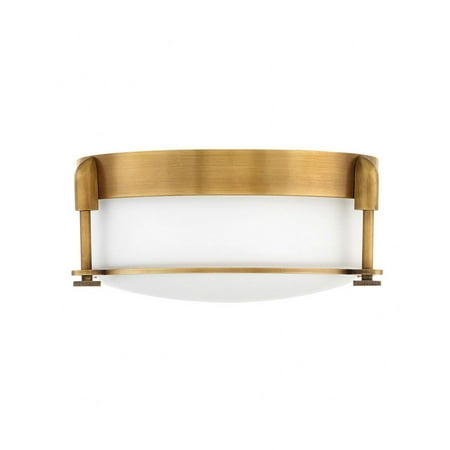 

2 Light Medium Flush Mount in Transitional Style 12.5 inches Wide By 4.75 inches High-Heritage Brass Finish Bailey Street Home 81-Bel-3002365