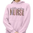 thumbnail image 2 of Pediatric Oncology Nurse Leopard Print Hoodie Sweatshirt Unisex X-Large Pink, 2 of 5