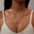 thumbnail image 4 of YYKihy A Z Capital Letter Initial Necklace For Women Chain Alphabet Pendant Gold Plated Clavicle Necklaces Collar Jewelry, 4 of 9