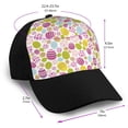 thumbnail image 2 of Naloa Easter Egg Adult adjustable Print Baseball Hat, Patchwork curved brim baseball capfor Men and Women, One Size, 2 of 5