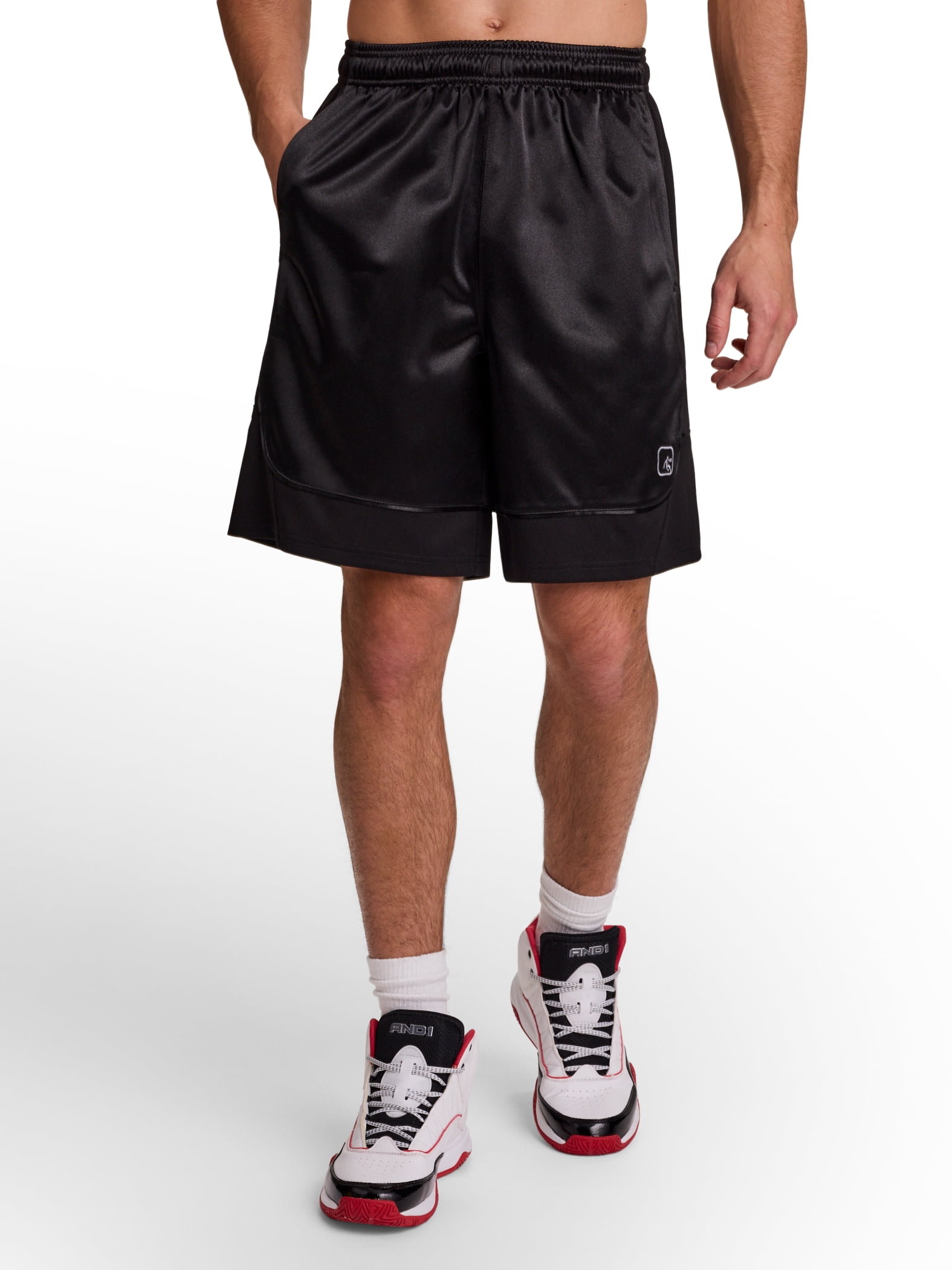 AND1 Men's and Big Men's All Court Short, 9" inseam, up to Size 5XL
