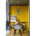 thumbnail image 2 of Living District LD5038D30BK Timber 8 Light Brass & Black Ceiling Pendant, 2 of 2