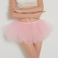 thumbnail image 2 of Womens Pleated Gauze Short Skirt Tutu Dancing Skirt Pink One Size, 2 of 5