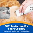 thumbnail image 5 of Oneisall N12 Dog Paw Trimmer for Dogs, 4-in-1 Low Noise Cordless Dog Grooming Kit, Body Dog Clipper & Face Dog Clipper & Dog Paw Clipper & Dog Nail Grinder - White, 5 of 10