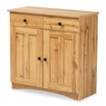 thumbnail image 2 of Baxton Studio Lauren Modern and Contemporary Oak Brown Finished Wood 2-Door Buffet Kitchen Cabinet, 2 of 9