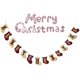 thumbnail image 1 of Banner de Navidad, decoración de Navidad, Banner de Navidad con arpillera en forma de calcetín. Feliz Sencillez, 1 of 5