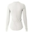 thumbnail image 4 of MixMatchy Women's Basic Casual Waffle Snap Button Henley Sweater Y2k Top Fall Winter Fashion, 4 of 7
