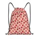 thumbnail image 1 of Fotbe Strawberries Bolsa Mochila con Cordón Estampada, Bolsa de Gimnasio Deportiva, Bolsa Cinch, Bolsa con Cordón para Hombres y Mujeres-Medium, 1 of 6