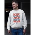 thumbnail image 2 of Bear Paws - Cool And Bold ICEE Vintage Style Men's Sweatshirt, 2 of 4