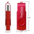 thumbnail image 4 of Samdata Unidades Flash Usb De 128 Gb, 1 Paquete De Unidades De Memoria Usb De 128 Gb, Unidad De Salto Con Luz Led Para Almacenamiento Y Copia De Seguridad (1 Paquete Rojo), 4 of 5