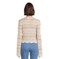 thumbnail image 3 of No Boundaries Juniors and Juniors Plus Pointelle Cardigan, Sizes XS-4X, 3 of 6