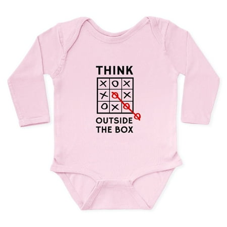 

CafePress - Think Outside The Box Body Suit - Long Sleeve Infant Bodysuit