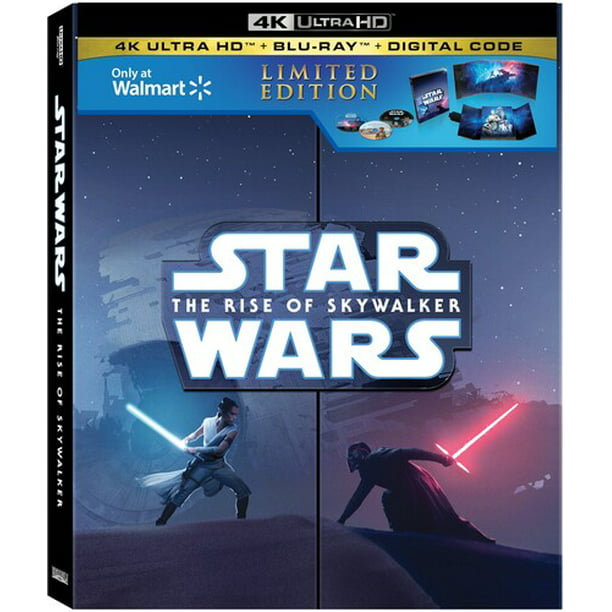 Waarschuwing Pakket Coördineren Star Wars: Episode IX: The Rise of Skywalker (Walmart Exclusive) (4K Ultra  HD + Blu-ray + Digital Code) - Walmart.com