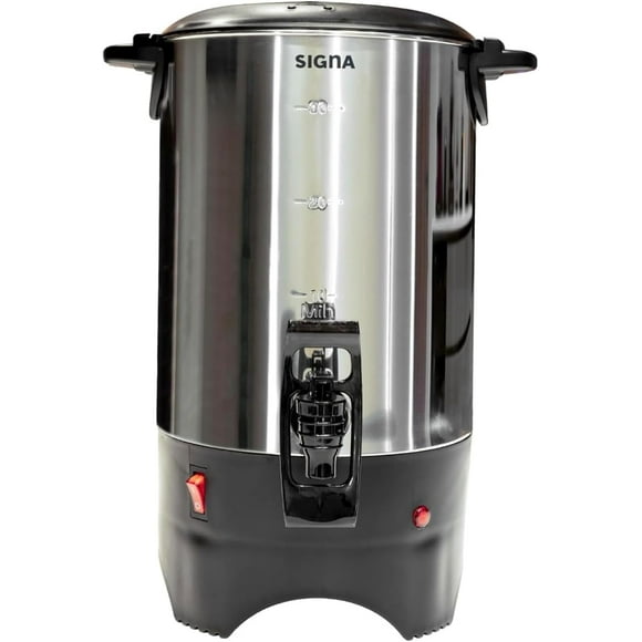 Cafetera Percolador SIGNA 6lt 40 Tazas Acero Inoxidable 110v
