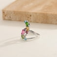 thumbnail image 5 of Multi Stone Ring in Solid 925 Sterling Silver, Family Birthstone Ring, 5 of 6