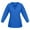 Blue, variant on Women's Fashionable Color-Blocked V-Neck Long Sleeve Scrub Top with Drawstring and Pockets, Stretch Fabric Pullover Medical Uniform for Nurses Healthcare Professionals Black M