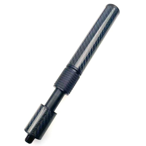 yeacher Carbon Tube Adjustable Billiard Cue Extension with Bullet Head Design, Black, 240-340mm, Compatible with Mezz, Predator, Cuetec, Includes Velvet Drawstring Bag