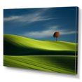 thumbnail image 2 of Designart "Monochrome Meadow In Green Photography I" Meadow Wall Art Living Room, 2 of 7