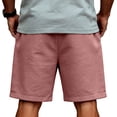 thumbnail image 4 of GrmtClth Father's Day Gift Casual Dad Papa Print Usa Flag Shorts Vintage 4th Of July Patriotic Shorts Quick Dry Soft Elastic Drawstring Independence Day Wear Pink L, 4 of 4