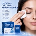 thumbnail image 3 of RUNADI Eyelid Wipes, 100 Count, Infused with Aloe Vera & Tea Tree Oil, Individually Wrapped, Fragrance Free for Sensitive Eyes, 3 of 5
