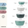 thumbnail image 6 of Farberware Professional Prep and Mixing Bowl Set with Lids Assorted Green, Gray (11-Piece), 6 of 12