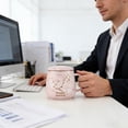 thumbnail image 1 of Taza de cerámica para café, ideal para la oficina, el dormitorio y la cocina: taza para bebidas frías y calientes con agarre cómodo, adecuada para té, agua o café en el escritorio o la sala de estar., 1 of 6