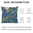 thumbnail image 5 of Throw Pillow Covers Navy Blue Pillow Cases Flower Decorative Cushion Cases for Sofa Living Room, 5 of 5