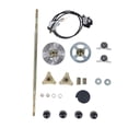 thumbnail image 2 of Go Kart Rear Live Axle Kit, Solid Construction Brake Disc Caliper Assembly  for 50cc 70cc 90cc ATV Quads, 2 of 7