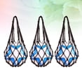 thumbnail image 3 of 3 Pcs Sac Volleyball Basketball Soccer Soccer Sac Filet de Rangement pour Ballon (Noir), 3 of 8