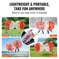 thumbnail image 6 of VEVOR Inflatable Bumper Ball 1-Pack, 5FT/1.5M Body Sumo Zorb Balls for Teen & Adult, 0.8mm Thick PVC Human Hamster Bubble Balls for Outdoor Team Gaming Play, Bumper Bopper Toys for Garden, Yard, Park, 6 of 10