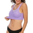 thumbnail image 2 of YouLoveIt Women Lace Sport Bras Breathable Sports Bra Sport Fitness Vest Lace Bra Yoga Running Fitness Workout Stretch Fitness Gym Lace Crop Top Sleep Bra, 2 of 7