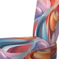 thumbnail image 4 of Designart "Fractal Spirale en Bleu et Rouge I" Chaise d'Appoint Multicolore - Fauteuil Industriel pour Salon, 4 of 7